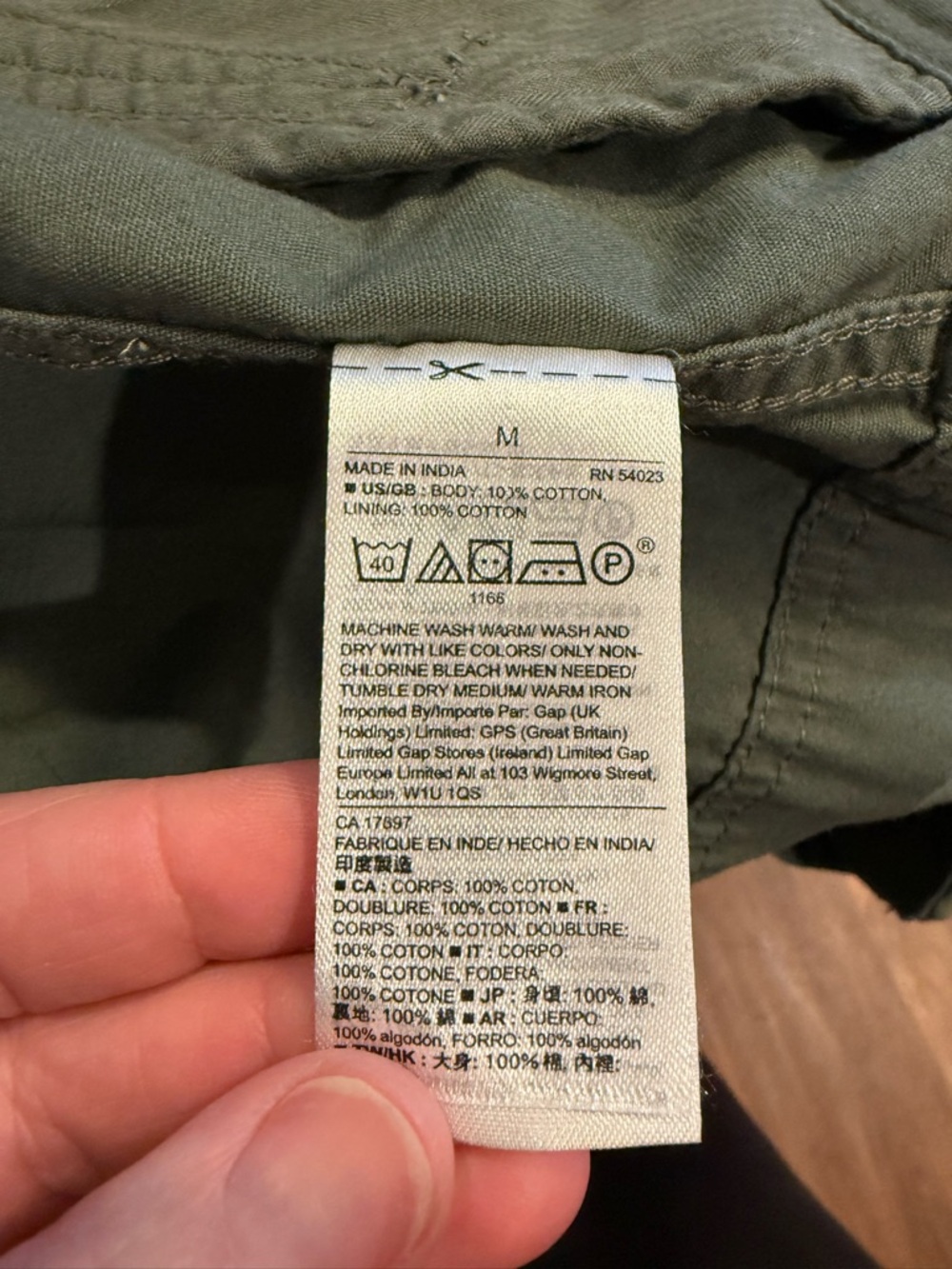 GAP Olive Green Utility Drawstring Jacket - Picture 14 of 16